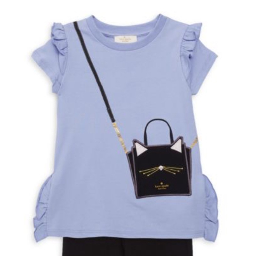 Kate Spade Blue Cat Purse Top